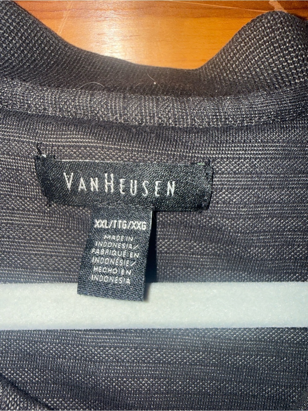Label on clothing not a bag